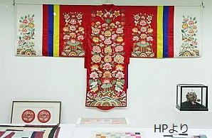 韓国の草田繊維・キルト博物館の展示品