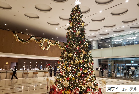 東京ドームホテルのクリスマスツリー