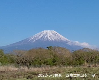 2022年5月3日撮影の富士山