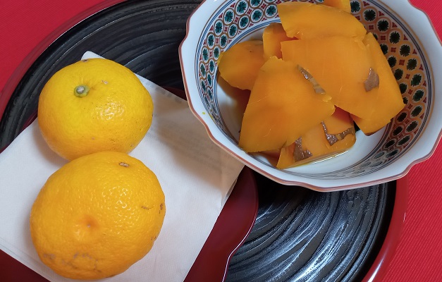 冬至（柚子とかぼちゃの煮つけ）