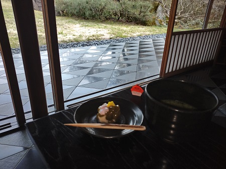 モリコロパークの日本庭園の茶室