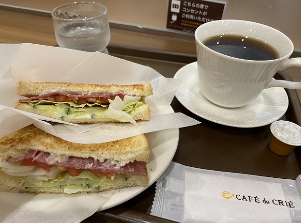 カフェドクリエのモーニング