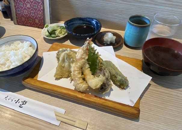 天ぷら小野(名古屋市東区)の天ぷら定食