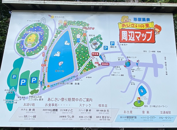 形原温泉あじさいの里(2025年6月25日撮影)