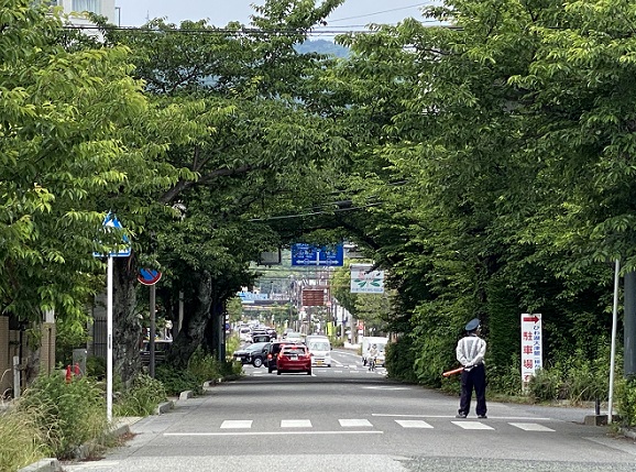 びわ湖大津館への道路