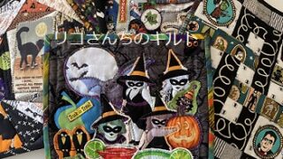 自作のハロウインミニキルト