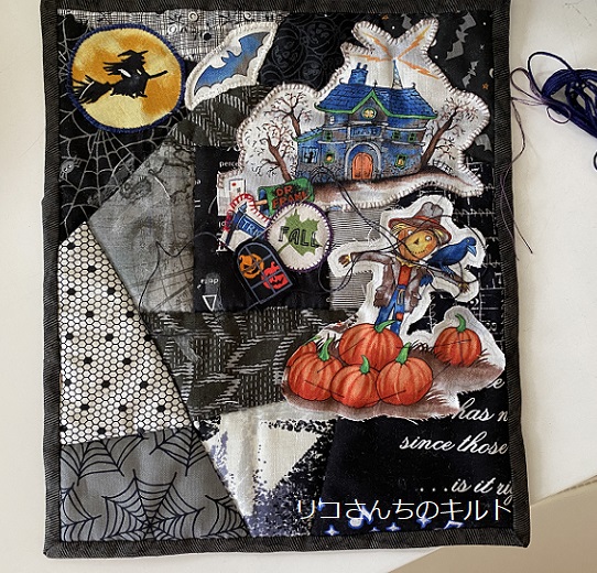 自作のハロウインミニキルト