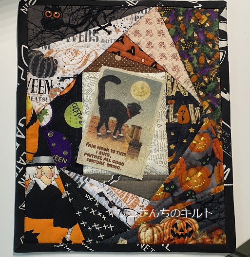 自作のハロウインミニキルト