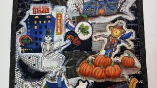 自作のハロウインミニキルト