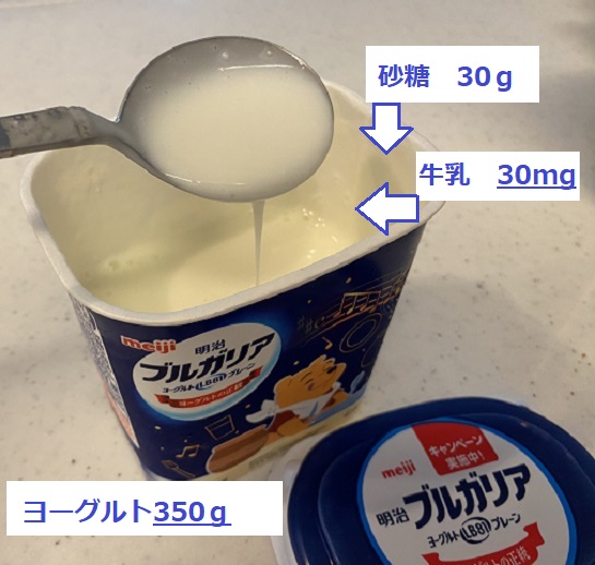 ヨーグルトアイスの作り方