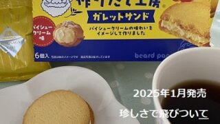 森永製菓ビアードパパガレットサンドパイシュークリーム味（2025年1月発売）