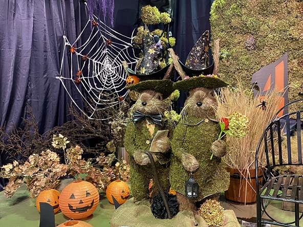 荒子川公園(名古屋市港区)のハロウイン飾り(2025年10月18日撮影)