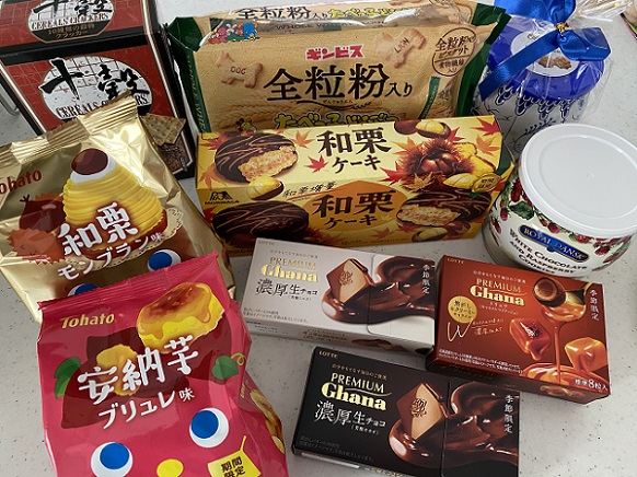秋のお菓子多数