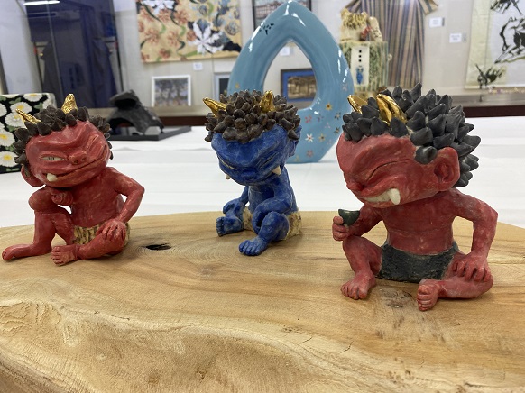 一宮スポーツ文化センター(愛知県)で開催の一宮市美術展(2025年11月13日~16日)工芸部門展示作品