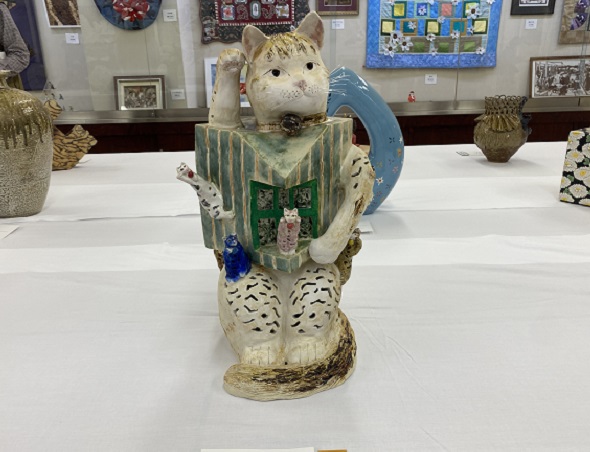 一宮スポーツ文化センター(愛知県)で開催の一宮市美術展(2025年11月13日~16日)工芸部門展示作品