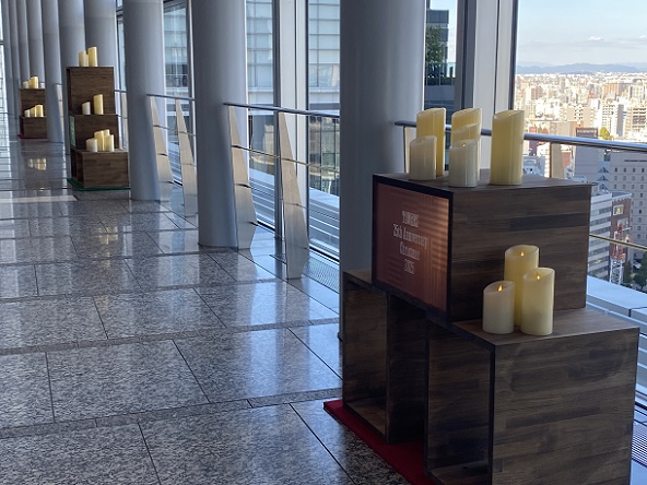 名古屋マリオットアソシアホテル15階のキャンドル