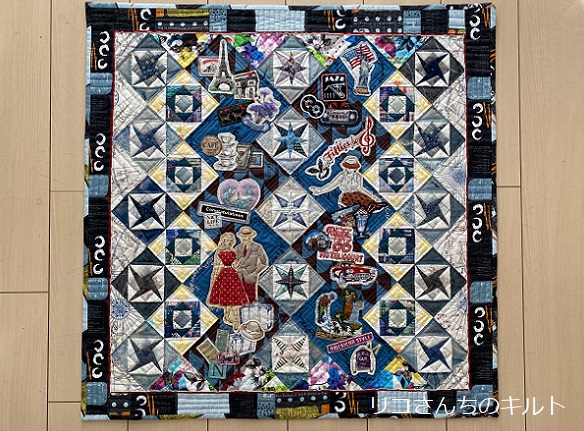 第9回キルトジャパンコンテスト協賛社賞受賞作品（Route45~Hearts in Harmony～)