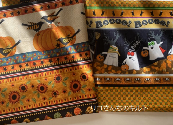 ハロウインミニキルト制作中