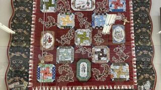 一宮スポーツ文化センター（愛知県）で開催の一宮市美術展（2025年11月13日～16日）工芸部門で受賞（私のパッチワークキルト作品パリに恋して）