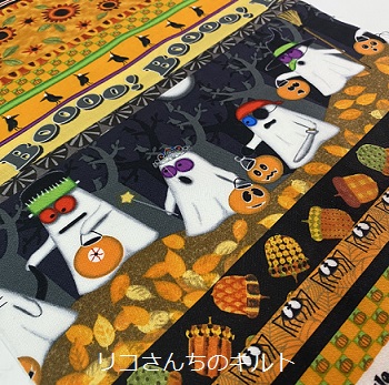 ハロウインミニキルト制作中