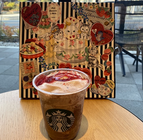 自作のファブリックボード（バレンタイン）