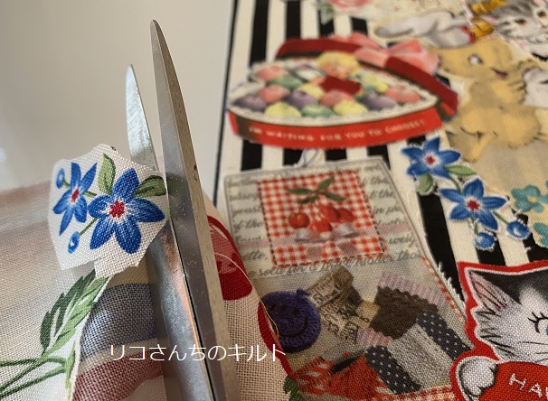 自作のファブリックボード（バレンタイン）