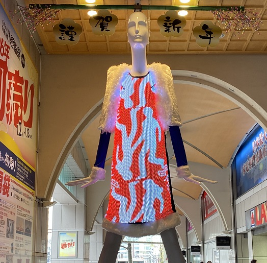 名鉄百貨店のナナちゃん人形(2025年1月2日撮影)