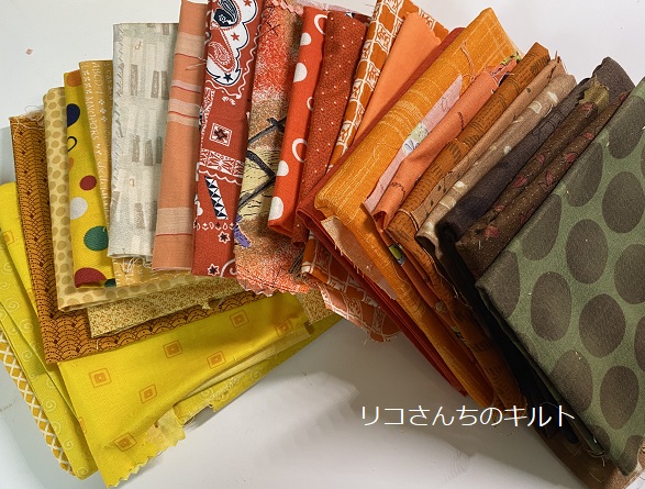 自作の布リース