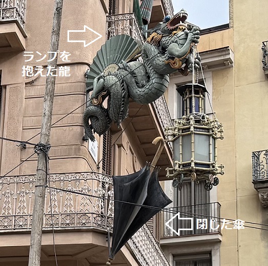 ランブラス通りの建築物カサ・ブルーノ・クアドロス