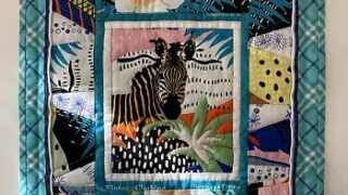 自作のパッチワークキルト（ニューイヤーキルト）