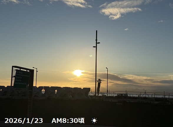 バルセロナのホテル(ベストフロントマリティム)の前