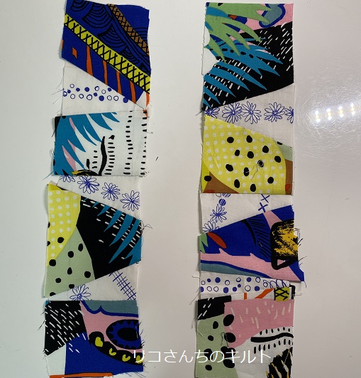 自作のパッチワークキルト