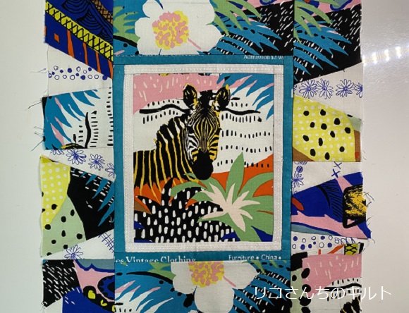 自作のパッチワークキルト