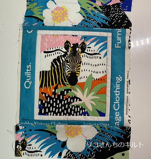 自作のパッチワークキルト