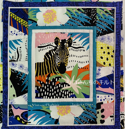 自作のパッチワークキルト