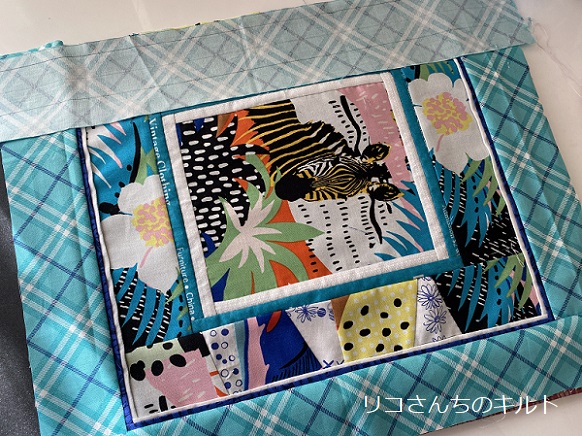 自作のパッチワークキルト