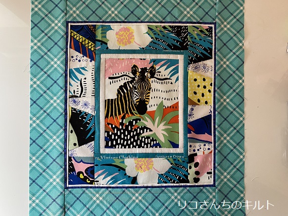 自作のパッチワークキルト