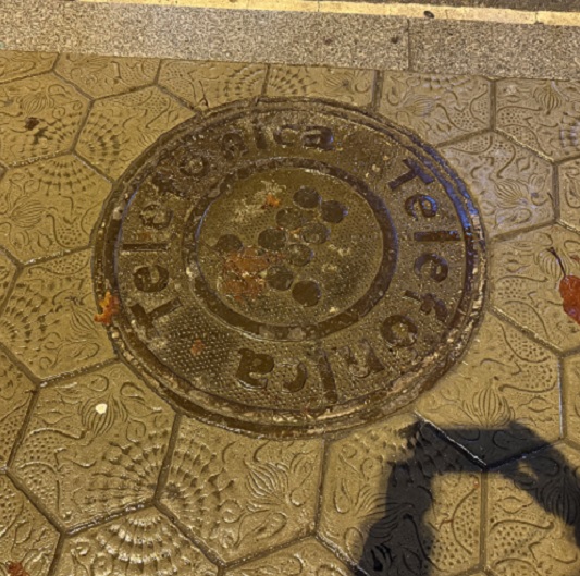 グラシア通りのガウディデザインの敷石（バルセロナ）