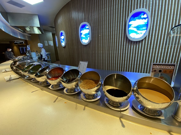 上海浦東空港内のラウンジ