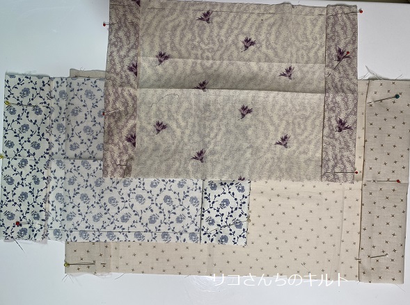 キルト作品に付ける棒通し布