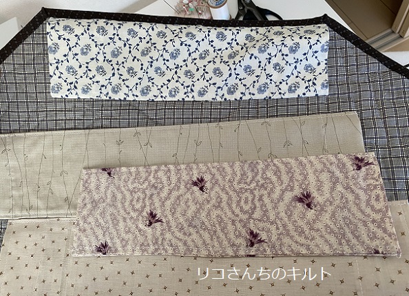 キルト作品に付ける棒通し布