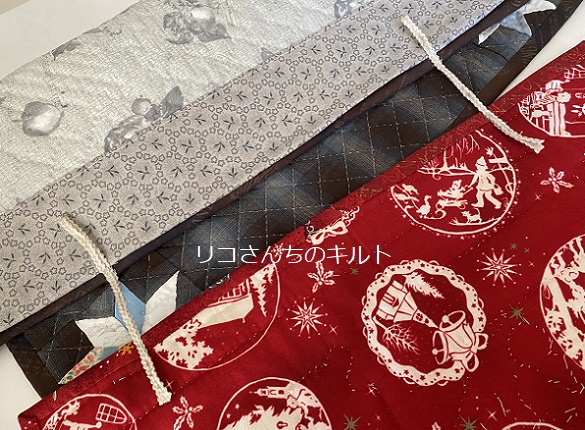 自作のパッチワークキルト