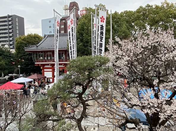 2026年3月18日の大須観音（名古屋市中区）