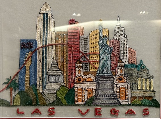 森田恵さんのリュネビル刺繍作品（2026年4月17日宗次ホール）