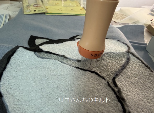 アップリケパンチャーを使ってタペストリー作り