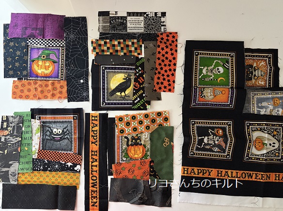 ハロウインキルト作り
