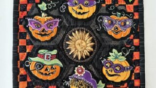 自作のハロウインミニキルト（E）