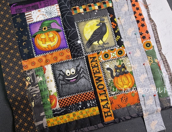 自作のハロウインミニタペストリー