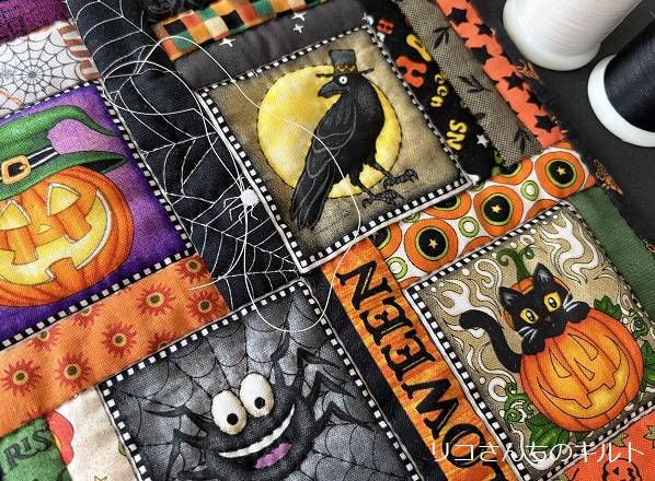 自作のハロウインミニタペストリー