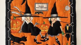 自作のハロウインミニキルト